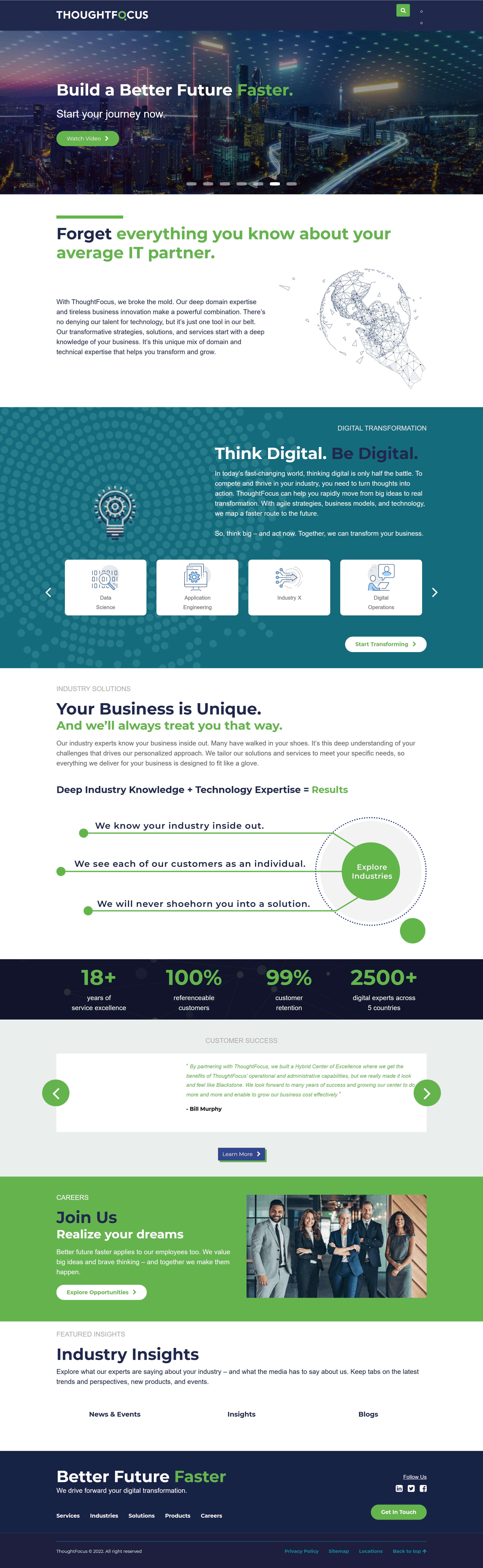 ThoughtFocus Before Redesign