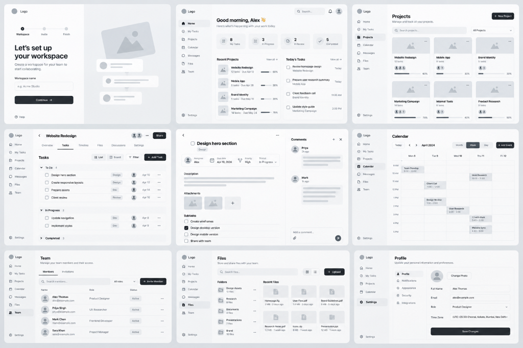 Enterprise Workspace Platform Dashboard Matrix
