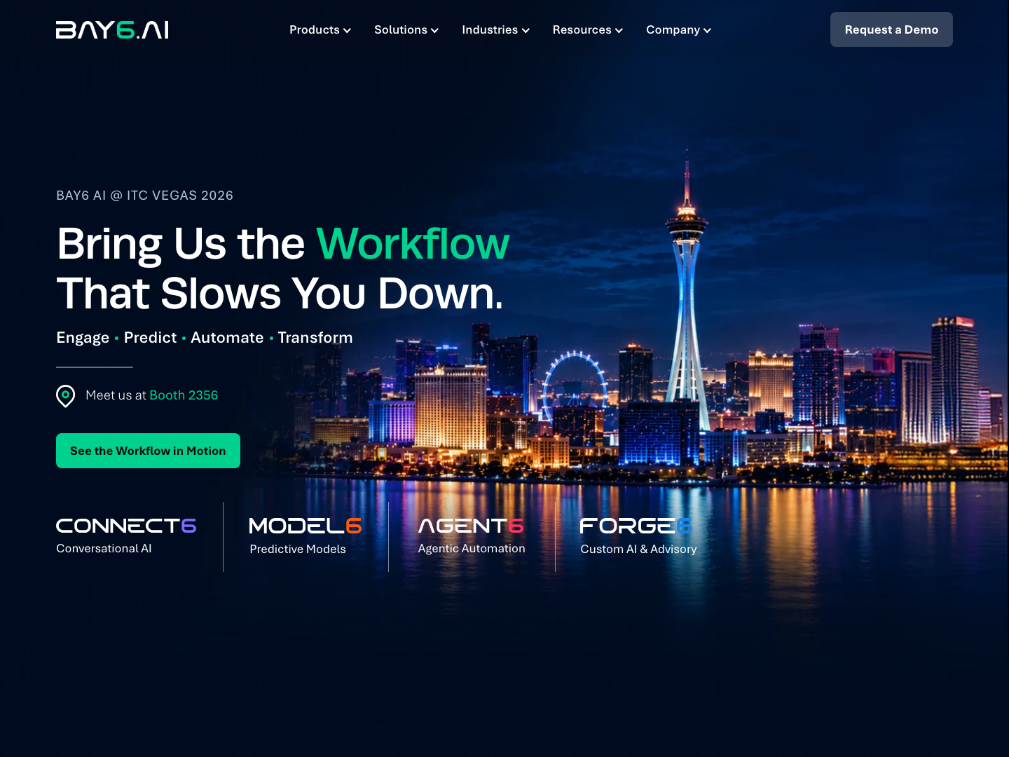 Bay6 Live Homepage